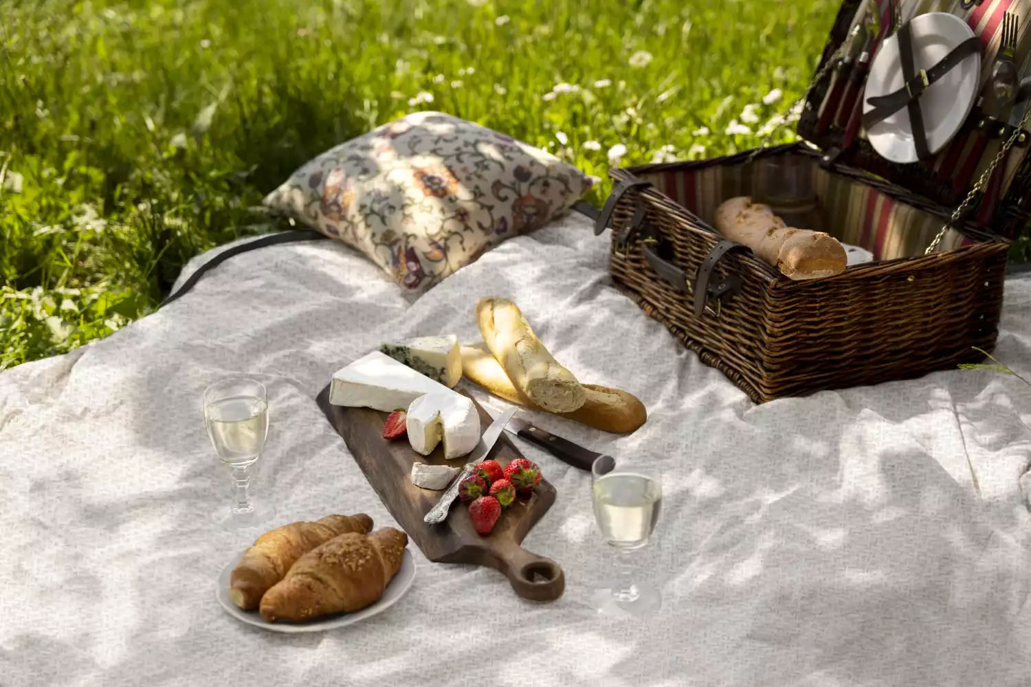 picnic mat white